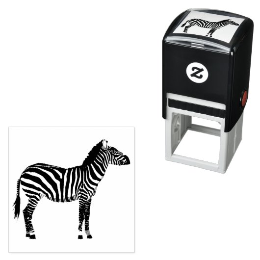 Speelgoed van een Zebra Zelfinktende Stempel (In situ)