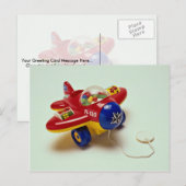 Speelgoed van kleurrijke vliegtuigen voor kinderen briefkaart (Voorkant / Achterkant)