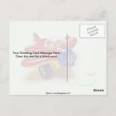 Speelgoed van kleurrijke vliegtuigen voor kinderen briefkaart (Achterkant)