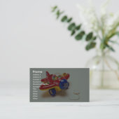 Speelgoed van kleurrijke vliegtuigen voor kinderen visitekaartje (Staand voorkant)