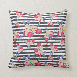 Speelgoed van trekpatroon van de hond van hout kussen