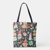 Speelgoed Verhaal Kerst Patroon Modern Tote Bag (Achterkant)