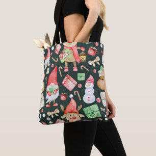 Speelgoed Verhaal Kerst Patroon Modern Tote Bag
