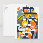 Speelgoed verkoop briefkaart (Voorkant / Achterkant)