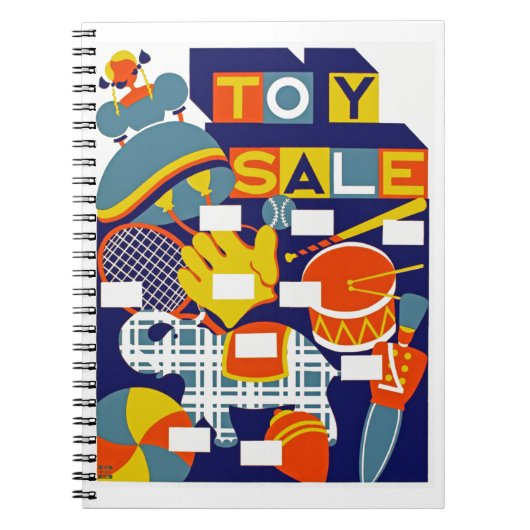 Speelgoed verkoop notitieboek (Voorkant)