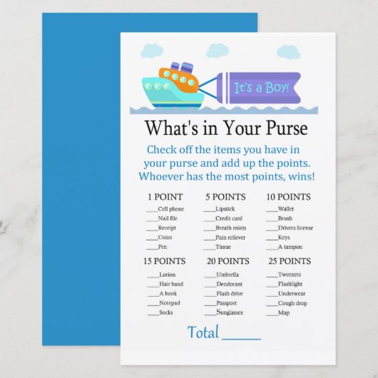 Speelgoed Verzenden Wat zit er in je handtas? (Voorkant / Achterkant)