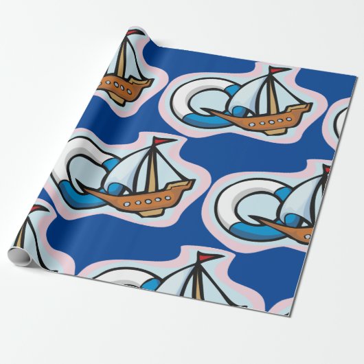 Speelgoed verzending cadeaupapier (Uitgerold)