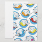 Speelgoed vlakken briefpapier (Voorkant / Achterkant)