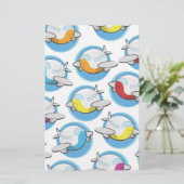 Speelgoed vlakken briefpapier (Staand voorkant)