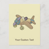Speelgoed Vliegtuig Briefkaart (Voorkant)