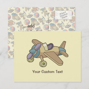 Speelgoed Vliegtuig Briefkaart