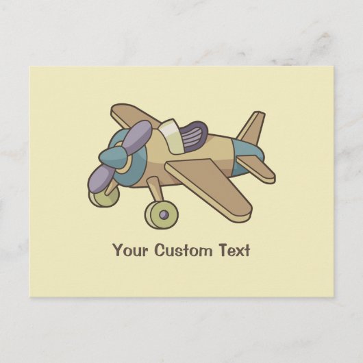 Speelgoed Vliegtuig Briefkaart (Voorkant)