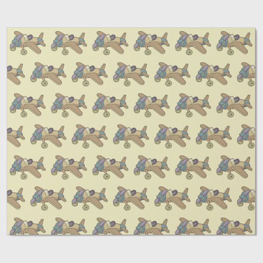 Speelgoed Vliegtuig Cadeaupapier (Vlak)