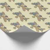 Speelgoed Vliegtuig Cadeaupapier (Hoek)