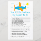 Speelgoed vliegtuig Hoe goed ken je het baby showe (Voorkant)