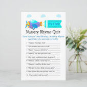 Speelgoed Vliegtuig Nursery Rhyme Quiz baby shower (Staand voorkant)