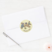 Speelgoed Vliegtuig Ronde Sticker (Envelop)