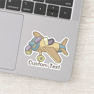 Speelgoed vliegtuig sticker