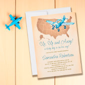 Speelgoed Vliegtuig Vintage Reiskaart Boy Baby sho Kaart