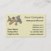 Speelgoed Vliegtuig Visitekaartje (Voorkant)