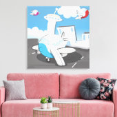 Speelgoed Vliegtuigen Canvas Afdruk (Insitu (Woonkamer))