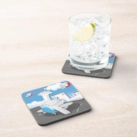 Speelgoed Vliegtuigen Drankjes Onderzetter (Rechterzijde)