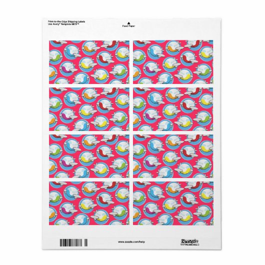 Speelgoed Vliegtuigen Etiket (Full Sheet)