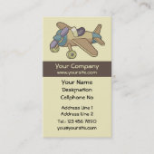 Speelgoed Vliegtuigverticaal Visitekaartje (Voorkant)