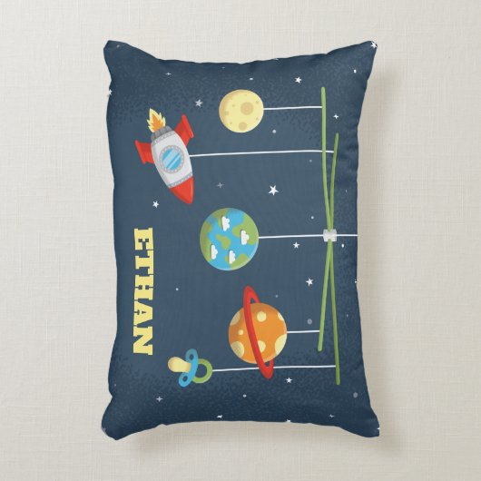 Speelgoed voor baby-bootjongen met luiers voor bui accent kussen (Voorkant(Verticaal))