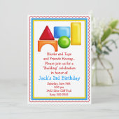 Speelgoed voor bouwstenen kaart (Staand voorkant)