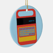 speelgoed voor elektronisch spreken en spelling keramisch ornament (Rechts)