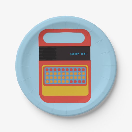  speelgoed voor elektronisch spreken en spelling papieren bordje (Voorkant)