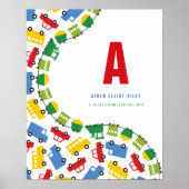 Speelgoed voor jongens Verkeer Aangepaste Baby zur Poster (Voorkant)