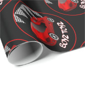 Speelgoed voor rode sportauto's, verpakt papier (Rol Hoek)