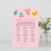 Speelgoed voor roos Baby Wat zit er in je handtas? (Staand voorkant)