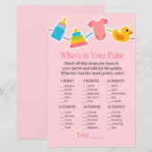 Speelgoed voor roos Baby Wat zit er in je handtas? (Voorkant / Achterkant)