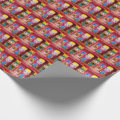 Speelgoed voor schelpdierpapier cadeaupapier (Hoek)