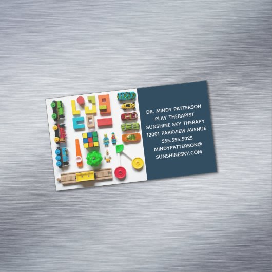 Speelgoed voor Therapistische kinderpsycholoog Magnetisch Visitekaartje (Voorbeeld)