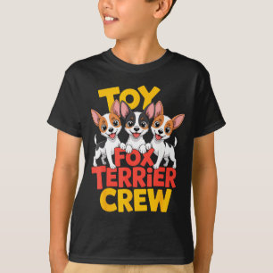 Speelgoed Vos Terrier Bemanning Cartoon Kleine Ame T-shirt