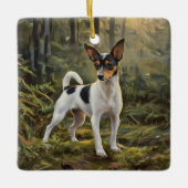 Speelgoed Vos Terrier Keramisch Ornament (Voorkant)