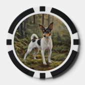Speelgoed Vos Terrier Poker Chips (Voorkant)