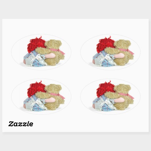 Speelgoed Vrienden Ovale Sticker (Vel)