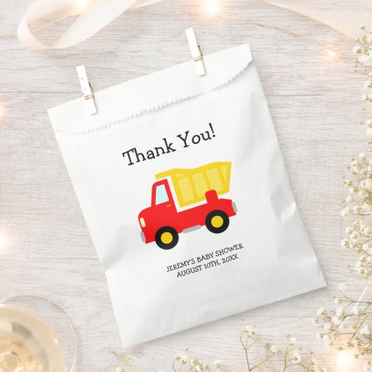 Speelgoed-vuilniswagen jongens baby showers gunste bedankzakje (Geknipt)