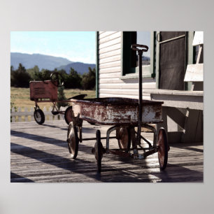 Speelgoed Wagon en trekker Poster