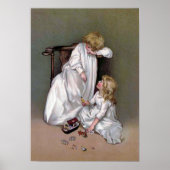 "Speelgoed weggooien" Vintage Poster (Voorkant)