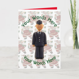 Speelgoed White Airman Custom Kerstmis Feestdagen Kaart