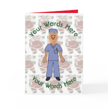 Speelgoed White Male Doctor, aangepast kerstfeest