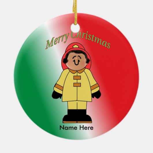 Speelgoed White Vrouw Aangepast Keramisch Ornament (Achterkant)