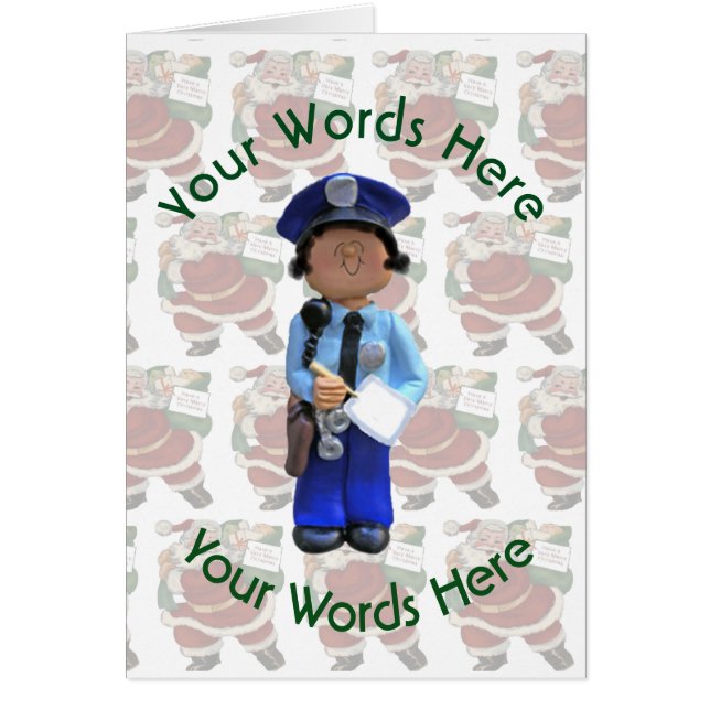 Speelgoed White Vrouw Police Officer, aangepast ke (Voorkant)