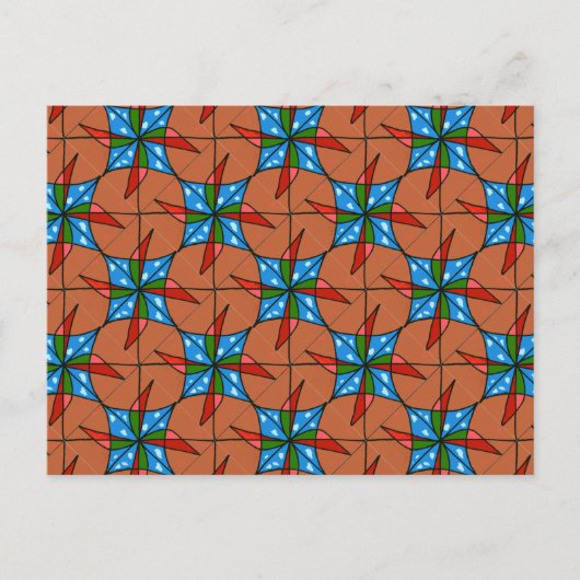 "Speelgoed-windmolen" Afbeelding Abstract Briefkaa Briefkaart (Voorkant)